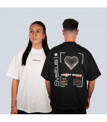 T-shirt oversize unisexe "HEARTBEAT"