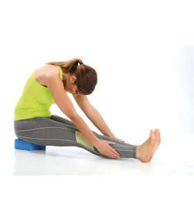 Mattone yoga in schiuma blu