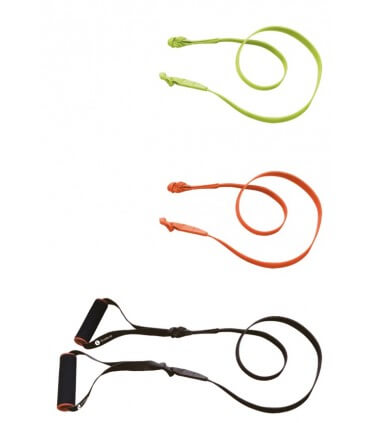 Set of 3 fitness elastic bands