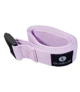 Funda lila con cintas de yoga