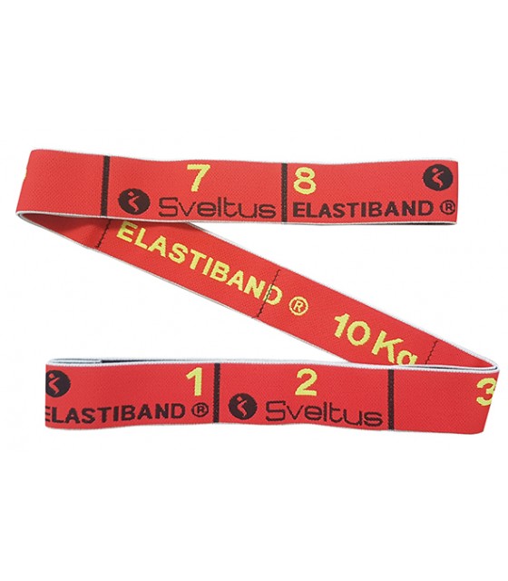 Sveltus Multi Elastiband 15kg Violet & Elastiband 10kg Jaune - Lot D'Élastiques De Résistance