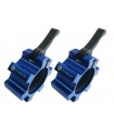 Stop disque aluminium bleu Ø51 mm x2