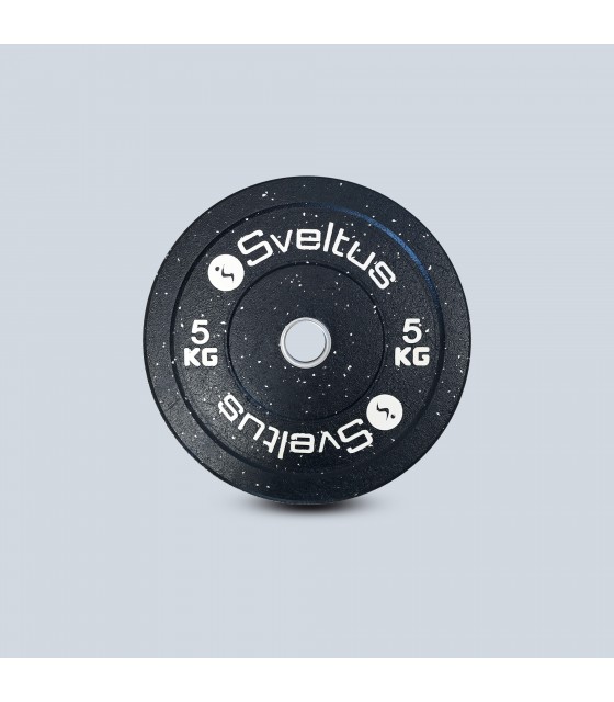 Disque Olympique En Caoutchouc 20 Kg – Disque Bumper Cross Training, Haltérophilie & Powerlifting – Anneau Acier Inox, Garanti 6000 Drops