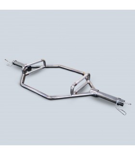 Trap bar olympic 142 cm + 2 stop discs