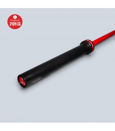 Barre olympique Cérakote 20kg - rouge