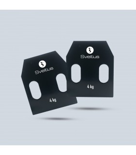 Piastra in acciaio con maniglie 4 kg x2