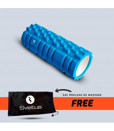 Rouleau de massage bleu