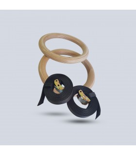 Anillos de gimnasia de madera x2